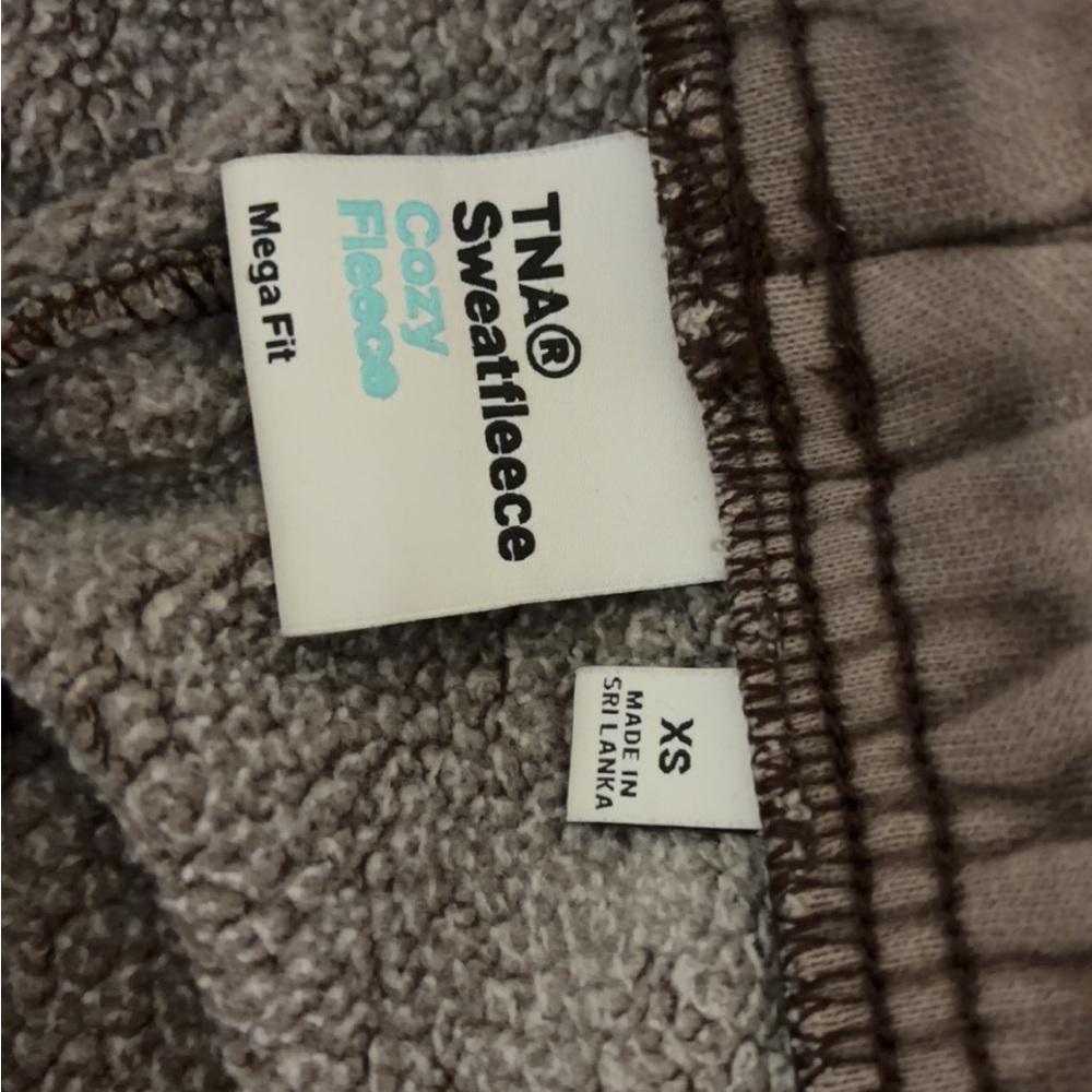 TNA Cozy Fleece Sweatpants - Light Taupe